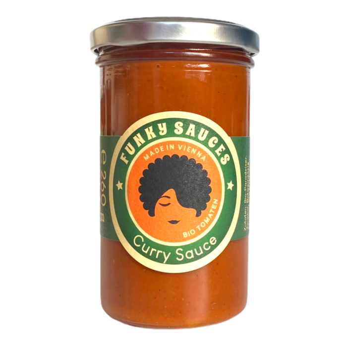 Curry Sauce mit Bio Tomaten